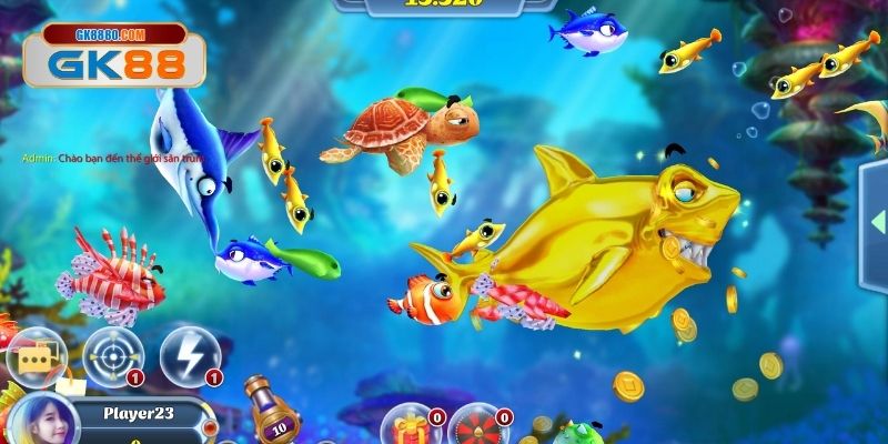 Trò chơi giải trí bắn cá Rồng Vàng cực cuốn